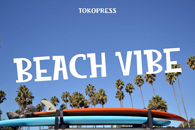 Beach Vibe – Summer Font branding font classic display font font fun gaming poster youtube