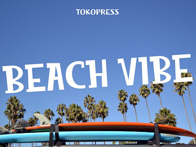 Beach Vibe – Summer Font branding font classic display font font fun gaming poster youtube