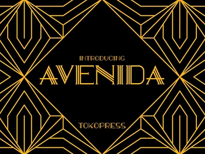 AVENIDA – Art Deco Font branding design display font font luxury font poster youtube