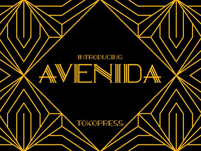 AVENIDA – Art Deco Font branding design display font font luxury font poster youtube