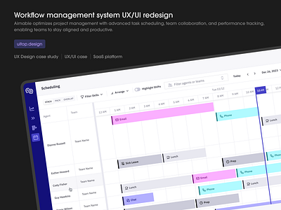 Workflow management system UX/UI redesign case study dashboard design case figma saas b2b ui uitop uiux ux workflow management