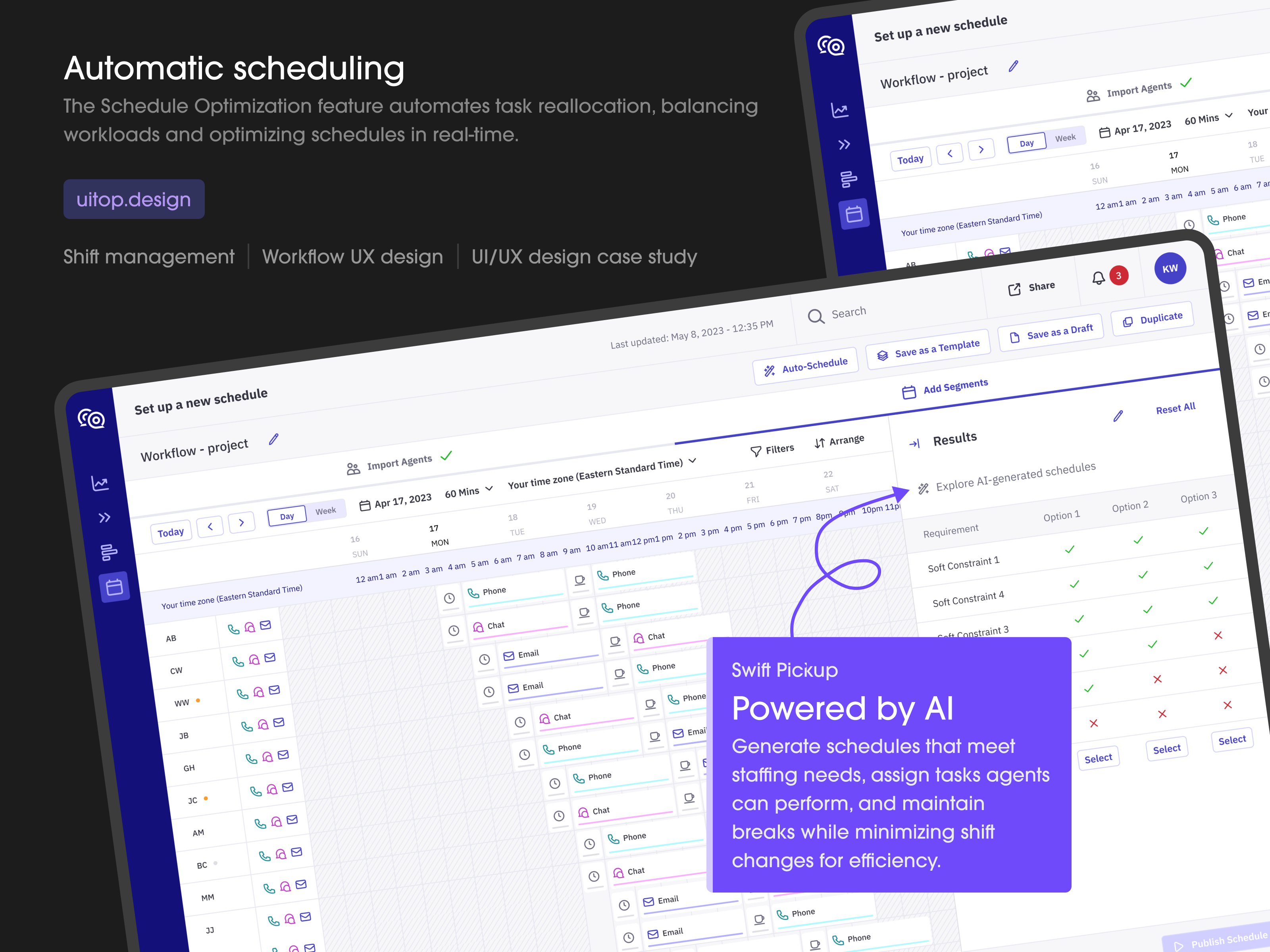 Workflow management system UX/UI redesign by Uitop on Dribbble
