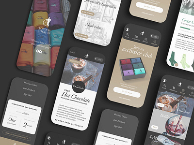 London Sock Co App Concept android app application design ios ui ux