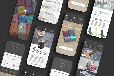 London Sock Co App Concept android app application design ios ui ux