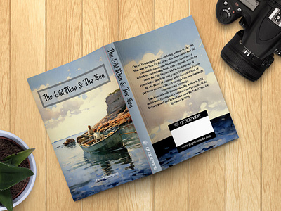 The Old Man and The Sea Book cover for Grapevine Publications book cover branding graphic design illustration print media publications typography