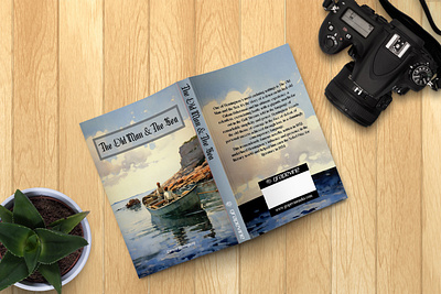 The Old Man and The Sea Book cover for Grapevine Publications book cover branding graphic design illustration print media publications typography