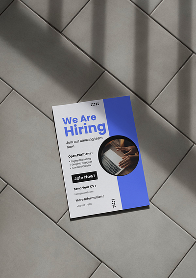 HIRING POSTER DESIGN adobe photoshop design graphic design poster print print media