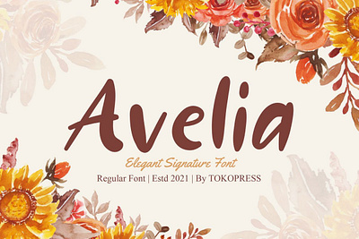 Avelia – Girly handwriting font branding girly graphic design handwriting font