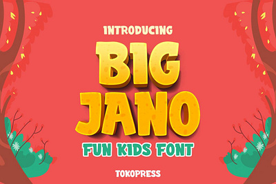 Big Jano – Kids font branding graphic design kids font playful