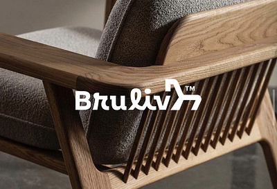 Bruliv™ Brand Identity | Furniture Logo. brand guidelines brand identity branding chair logo furniture furniture brand identity illustration interior logo logo design logotype mattress mod modern logo visual identity wood logo