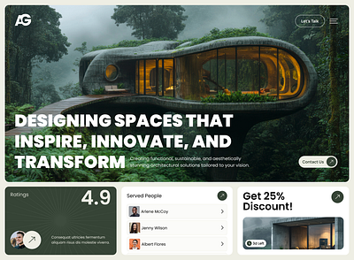 Architectural Agency Website architectural architectural agency architectural agency website house landing pahe real estate ui web web design website