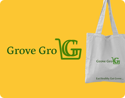 Brand Identity for Grove Gro Grocery App branding de graphic design logo logodesign mobile app ui