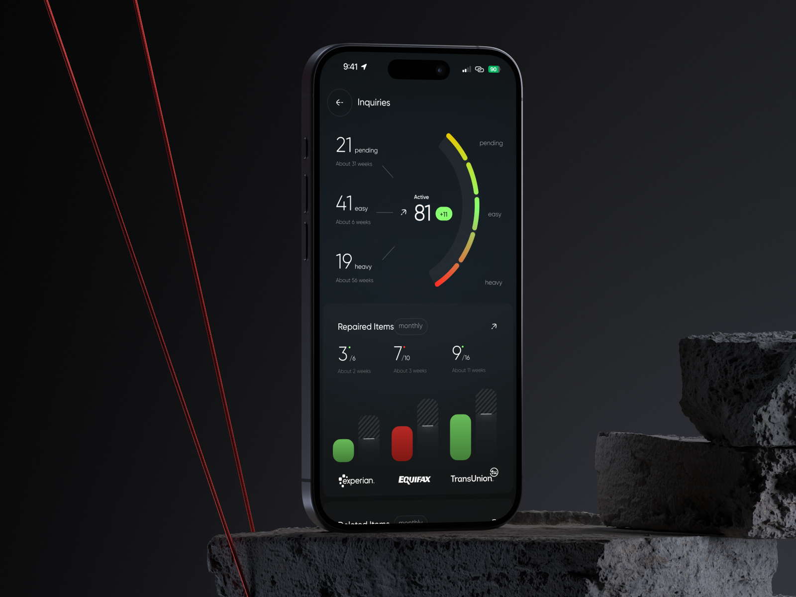 Aella Credit - Credit Score Mobile App ai app credit crm dashboard design finance interface mobile product saas score software ui ux