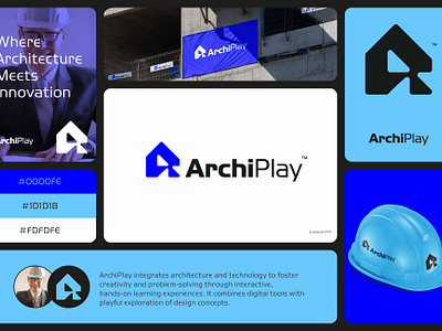 ArchiPlay | Modern | Tech | Architecture | logo| Branding Design archiplay architecture branding combines concepts create experiences interactive learning logo play technology