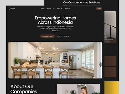 alivins - Home property landing page clean design home property landing page ui uidesign web design website design