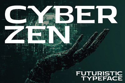 Cyber Zen - Futuristic Typeface cosmic