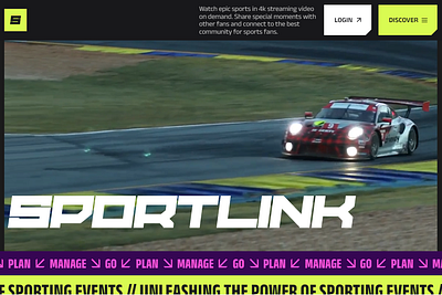 Sportlink On-Demand OTT on demand video ott webflow webflow website