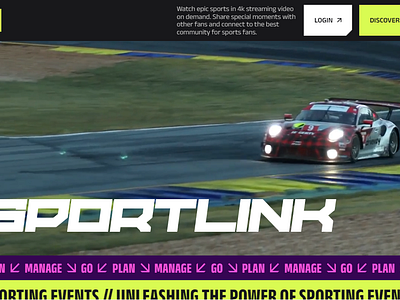 Sportlink On-Demand OTT on demand video ott webflow webflow website