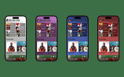 Redesign of the Spotify mobile application branding design graphic design mobile application redesign spotify ui uiux ux