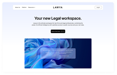 LAWYA - AI assistant Web Design branding design ui ux webdesign webflow