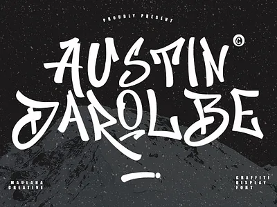 Austin Darolbe Graffiti Brush Font animation awesome fonts branding design font fonts graffiti font graphic design logo nostalgic