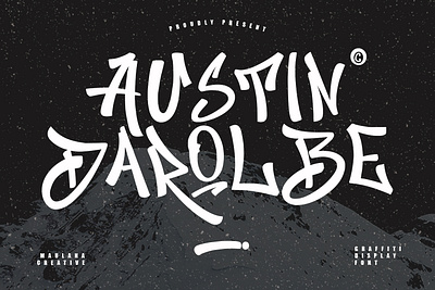 Austin Darolbe Graffiti Brush Font animation awesome fonts branding design font fonts graffiti font graphic design logo nostalgic