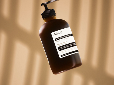 Aesop Hand Wash 3d 3d animation aesop animation animation art branding c4d cinema 4d cosmetics design logo motion art motion blur motion design motion graphics octane render