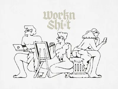 Creative Worker Illustration branding graphic design illustration presentation