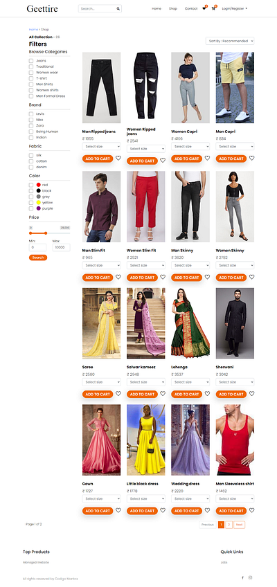 Ecommerce Website Design design ecommerce market place ui ux web design