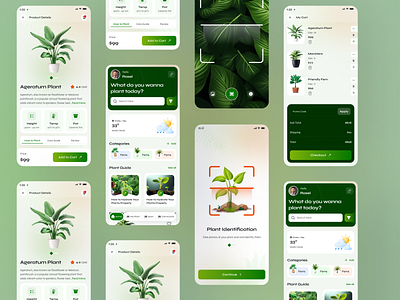 Plantips | Plant Shop E-commerce Mobile App Design eco plant app ecommerce flower gardens nature plant plant guide app plant shop app plant shop mobile app design plant store planting uiux