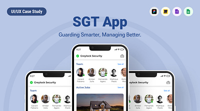 Guard Management App adobe xd adobe xd designs aesthetic ui case study design design system dribbble designs figma figma designs guard app guard tracking app gurad management app ui design sgt app ui ui design uiux uiux case study ux case study