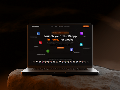 NestJSDeploy Design: Smooth UX & Sleek Dark Theme! 🚀🌙 app design dark theme design developertools development product design sleekdesign smoothux ui ui design ux uxui webdesign