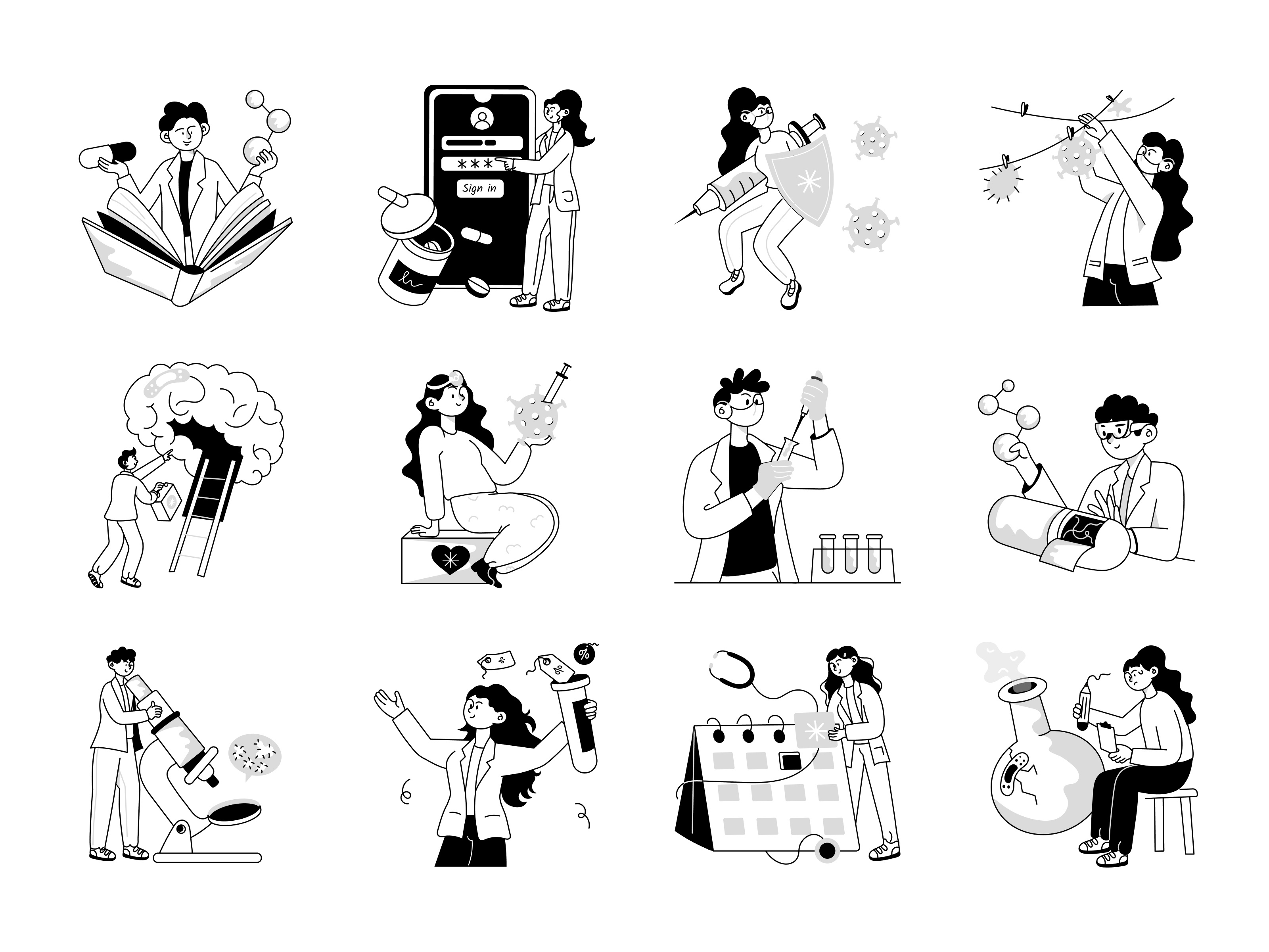Medical Testing Illustrations by Vectors Market on Dribbble