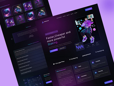 Landing Page Ui Design design graphic design illustration landing page ui ux vector