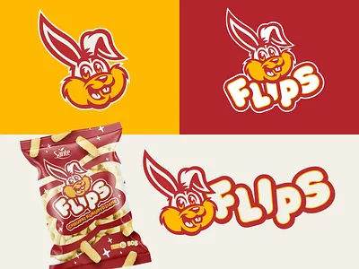 Flips - Rebranding Concept branding bunny character character design flips logo logo design mascot mascot branding mascot design rabbit visual identity