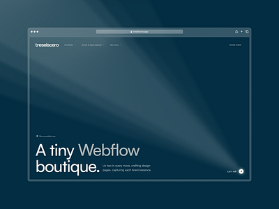 treseiscero: a tiny Webflow boutique. branding design figma logo real case studio ui ux web design webflow webflow studio