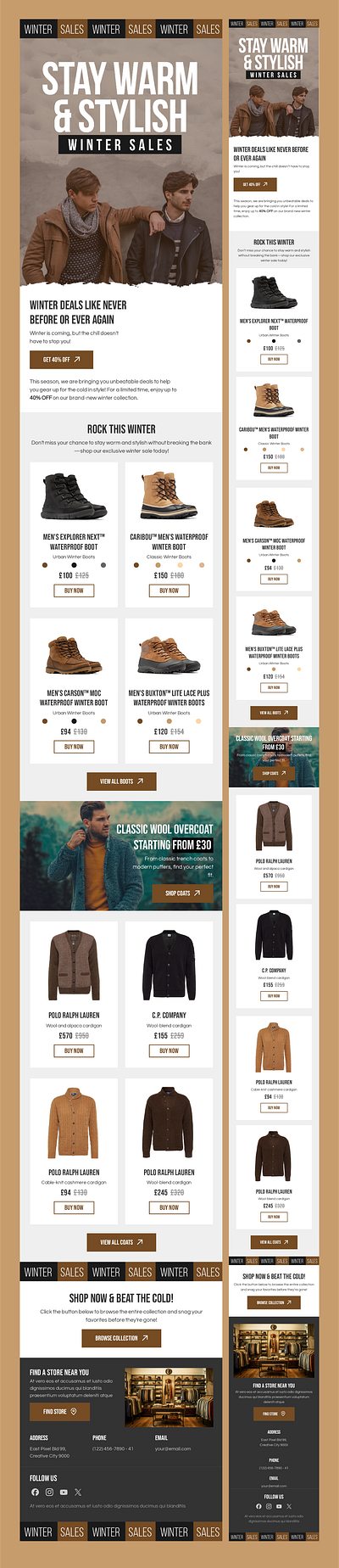 Winter Sale Fashion Email Design design email design email design templates email designs email newsletter email newsletter template email template email templates fashion email design fashion email template fashion sale email design sales email design winter sale email design winter sales email design