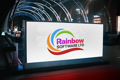 Creative Logo Design for Rainbow Software Ltd. ams client creative graphics logo work