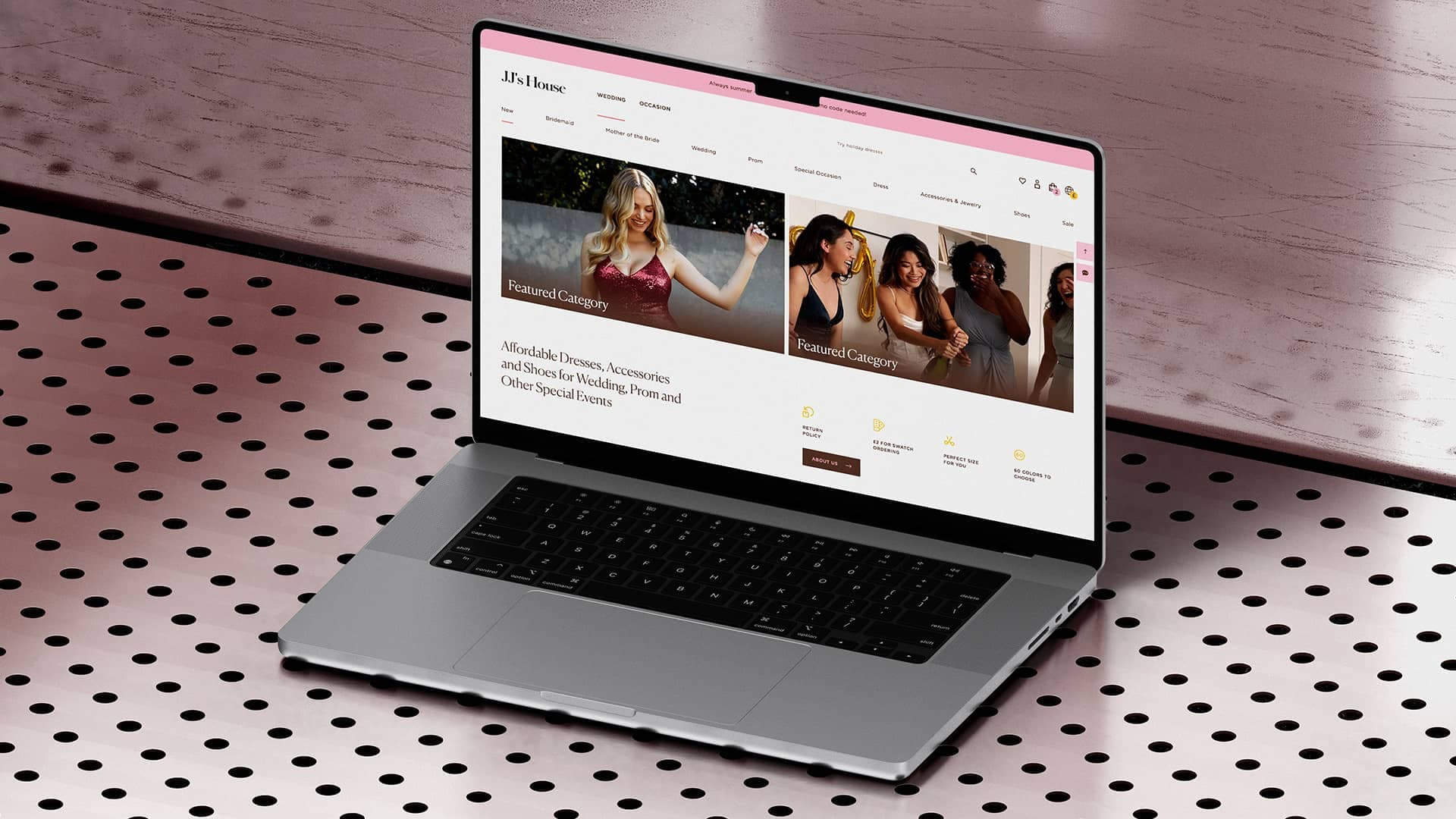 JJ's House Website Design branding e commerce web design ui web design