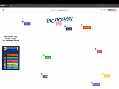 Figjam ft. Pictionary app design product design product designer ui uxdesign