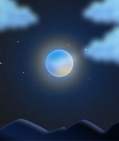 Moon Illustration 3d app app design art designer figma figma art graphic design illustration product designer ui ux ux designer vector