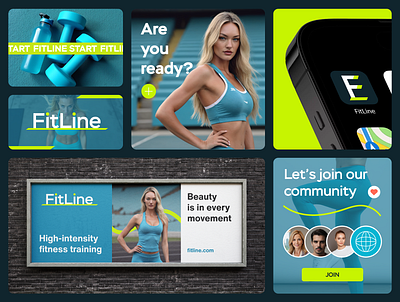 FitLine brand design fit fitgirl girlbranding page site sport ui ux