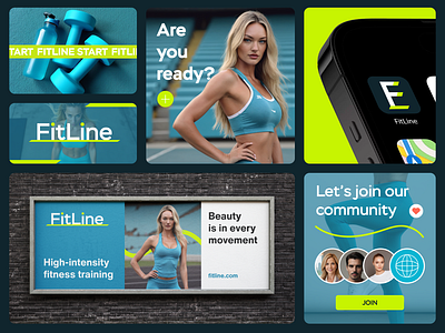 FitLine brand design fit fitgirl girlbranding page site sport ui ux