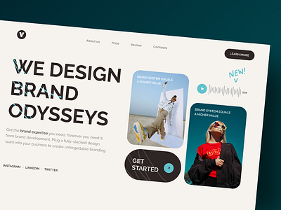 💎 Web design for the brand agency | Hyperactive agency brand clean colors cta design graphic design hero section hyperactive identity interface landing page light marketing product design ui ux visual visual identity web design