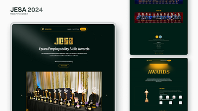 JESA 2024 award show web design