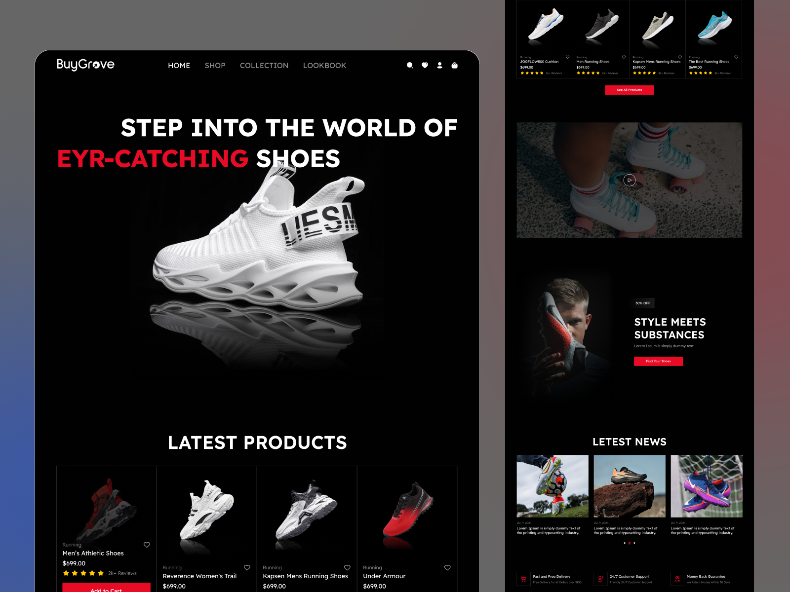 Example of Website Development (1 Page)