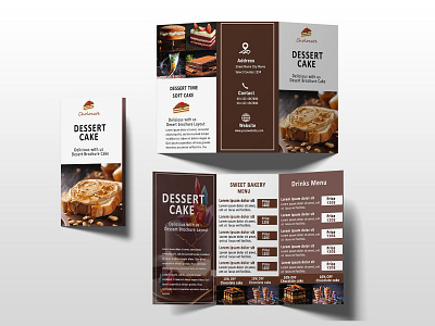 I will make trifold food menu for your restaurant and cafe bifold booklet branding kit catalog design company profile design door hanger flyer design gatefold graphic design leaflet logo trifold brochure zfold