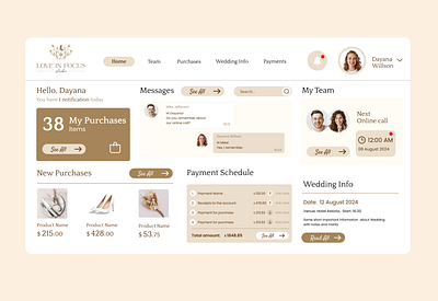 Wedding Web app | UI/UX | Branding app design brand brand identity branding clean design dashboard design graphic design interface design luxury luxury design management system minimalistic mobile app premium design product design uiux web app web dashboard wedding wedding service