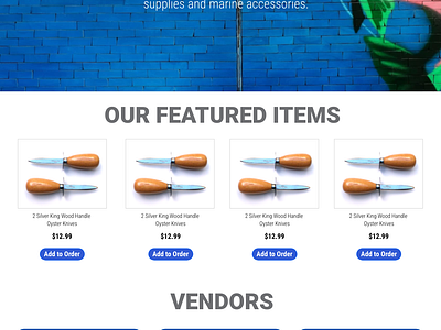 Morgan Fishing Supply Website design fishing graphic website