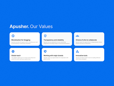 Icons - Apusher, Values advantages icon icons ui values